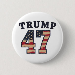 Trump 47 Proud Maga American inauguration Day 6 Cm Round Badge