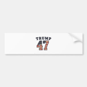 Trump 47 Proud Maga American inauguration Day Bumper Sticker