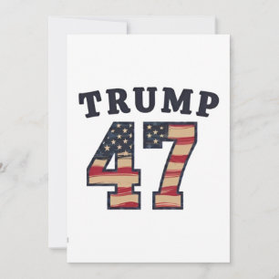 Trump 47 Proud Maga American inauguration Day Holiday Card