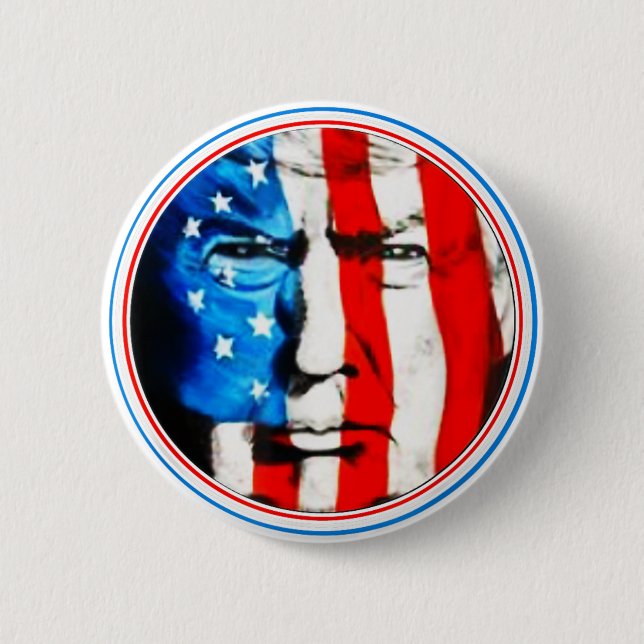 Trump 47 Support 2024 Election 45 47 Trump 6 Cm Round Badge (Front)
