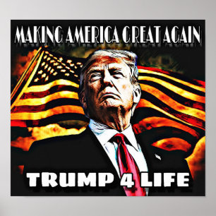 Trump 4 Life Poster