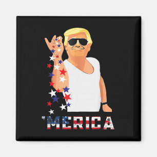 Trump 4th Of July Magnet