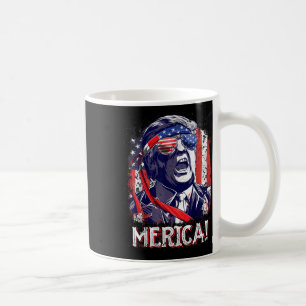 Trump 4th Of July Merica Men Women Usa American Fl Coffee Mug