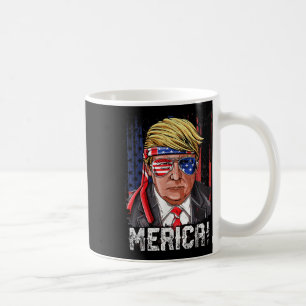 Trump 4th Of July Merica Men Women Usa American Fl Coffee Mug
