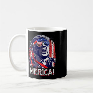 Trump 4th Of July Merica Men Women Usa American Fl Coffee Mug
