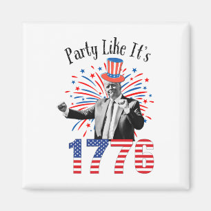 Trump 4th Of July Party Like It’s 1776 Independenc Magnet