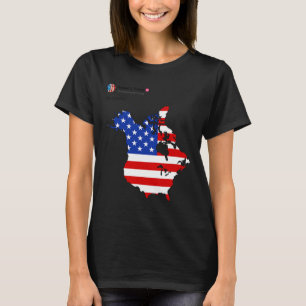Trump 51 State Of American Canada Usa Flag United  T-Shirt