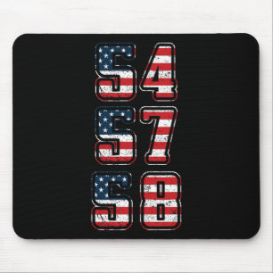 Trump 54 57 58 Presidential Shirt, Third President Mouse Pad