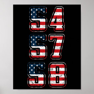 Trump 54 57 58 Presidential Shirt, Third President Poster