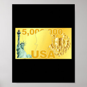Trump 5 Million Dollar Wealthy Migrant American Go Poster