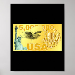 Trump 5 Million Dollar Wealthy Migrant American Go Poster
