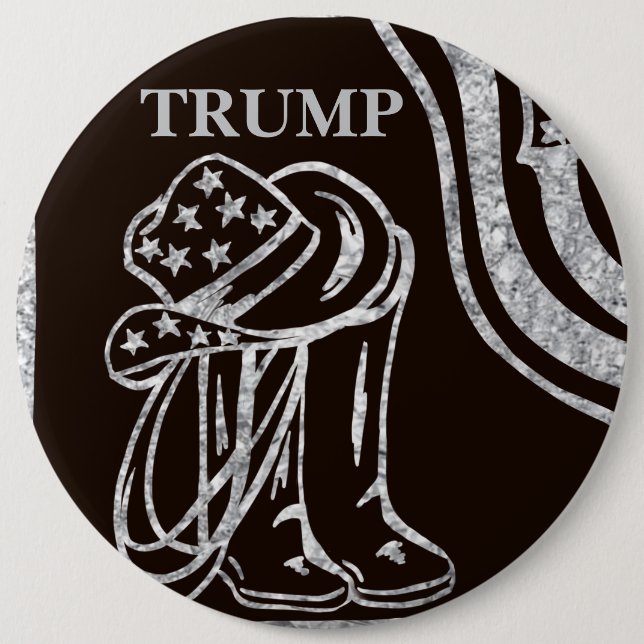 TRUMP 6 CM ROUND BADGE (Front)