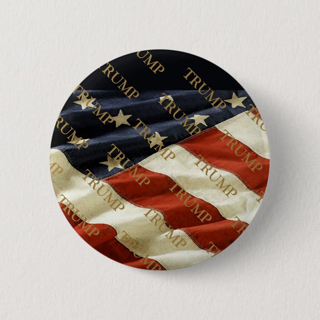 TRUMP 6 CM ROUND BADGE (Front)
