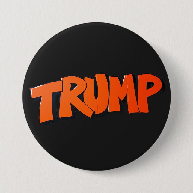 Trump  7.5 cm round badge (Front)