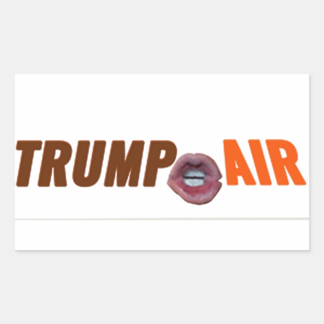 Trump Air Au Naturel Clear Rectangular Sticker (Front)