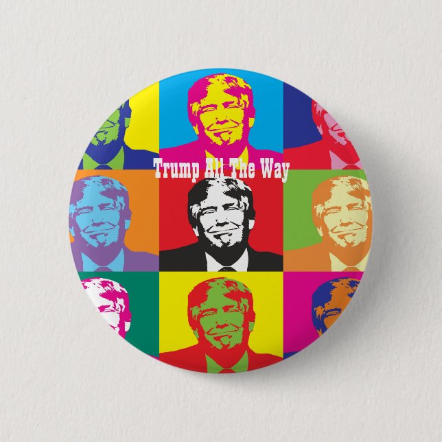 Trump All The Way Vote 2020 UnOfficial Merchandise 6 Cm Round Badge (Front)