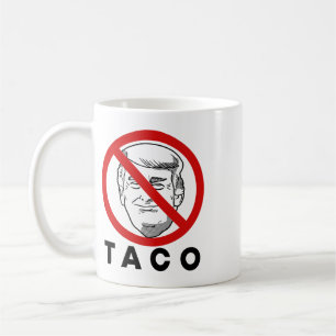 Trump Always Chickens Out Funny Taco Joke Retro St Coffee Mug
