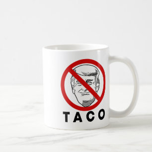 Trump Always Chickens Out Funny Taco Joke Retro St Coffee Mug