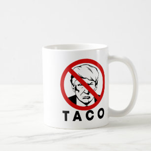 Trump Always Chickens Out Funny Taco Joke Retro St Coffee Mug