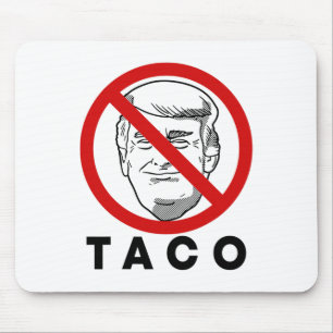 Trump Always Chickens Out Funny Taco Joke Retro St Mouse Pad