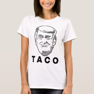 Trump Always Chickens Out Funny Taco Joke Retro St T-Shirt