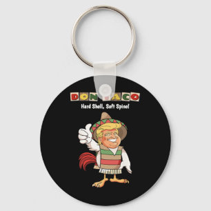 Trump Always Chickens Out Meme Let's Go Taco  Key Ring