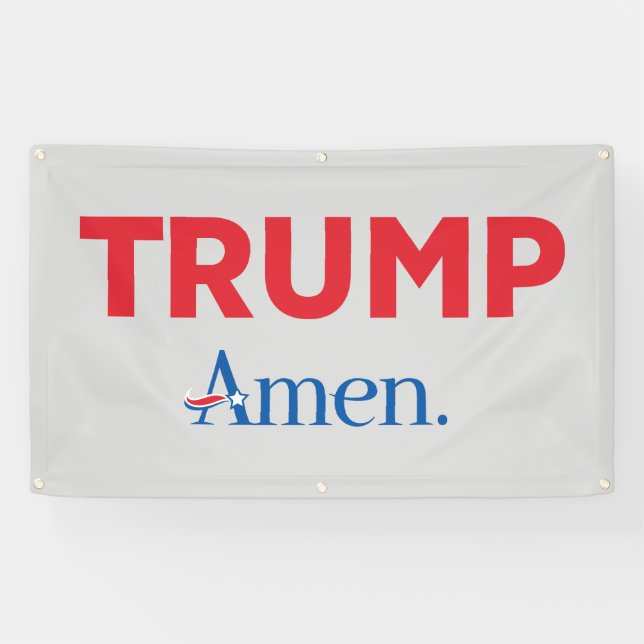 Trump Amen Banner (Horizontal)