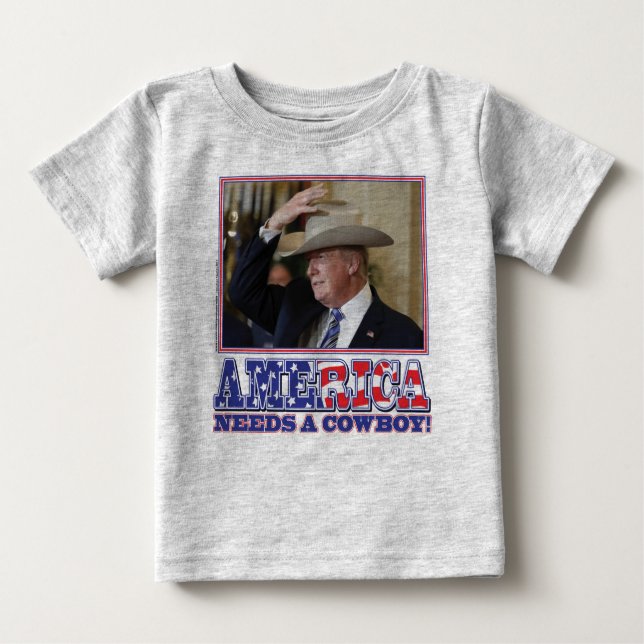 TRUMP-AMERICA-COWBOY BABY T-Shirt (Front)