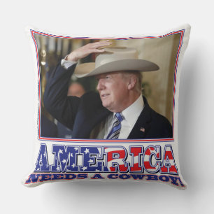 TRUMP-AMERICA-COWBOY CUSHION