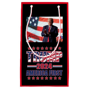 Trump America First Trump 2024 Small Gift Bag
