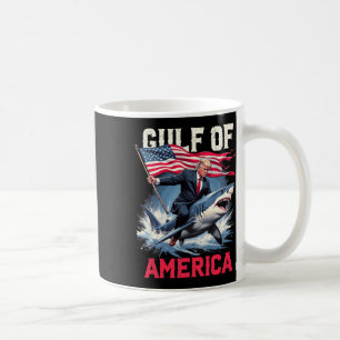 Trump America Shark Gulf Of Usa 2025 Coffee Mug