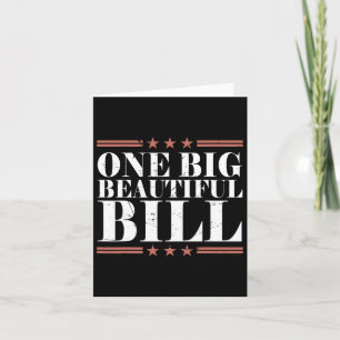 Trump American Big Bill One Big Beautiful Bill Pol Card