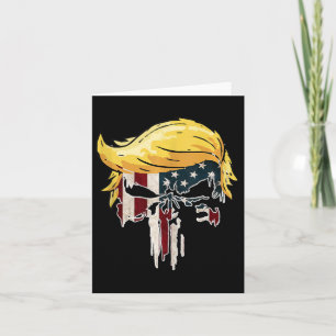 Trump American Flag 2024 Second Term Reelection Card