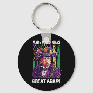 Trump American Flag New Orleans Make Mardi Gras Gr Key Ring