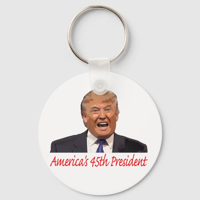 Trump, America's 45th President Key Ring (Front)