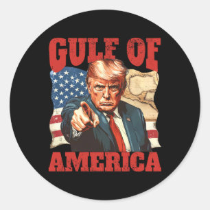 Trump America's Gulf Mexico President Trump 2025 Classic Round Sticker
