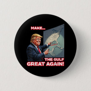 Trump Americas Gulf Mexico President Trump 6 Cm Round Badge
