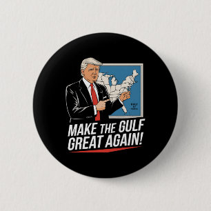 Trump America's Gulf Mexico President Trump Gulf A 6 Cm Round Badge