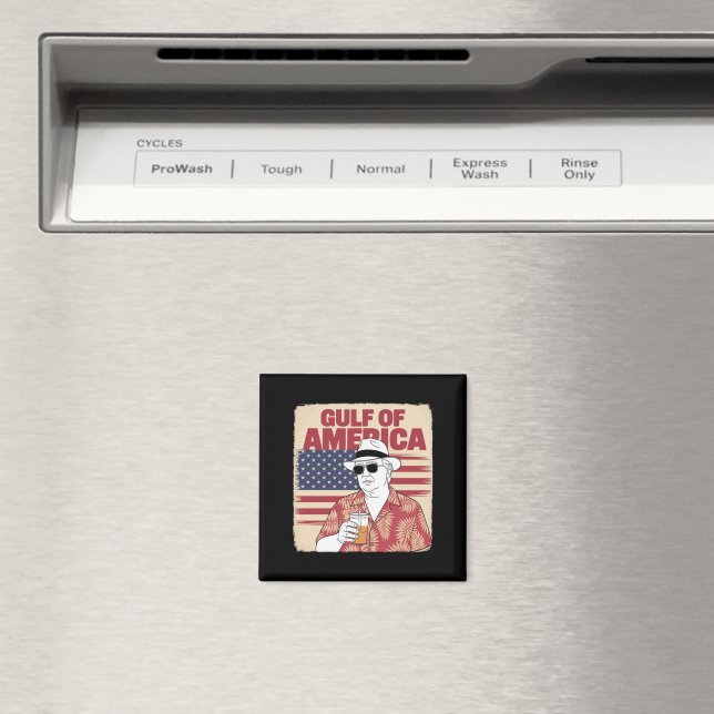 Trump America's Gulf Mexico President Trump  Magnet (In Situ (Dishwasher))