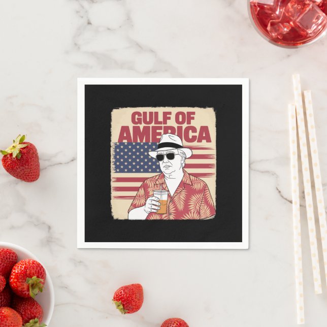 Trump America's Gulf Mexico President Trump  Napkin (Insitu)