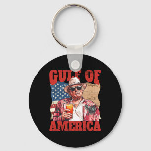 Trump America's Gulf Mexico President Trump Sombre Key Ring