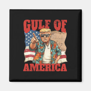Trump America's Gulf Mexico President Trump Sombre Magnet