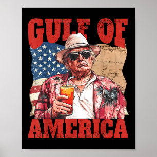 Trump Americas Gulf Mexico President Trump Sombrer Poster