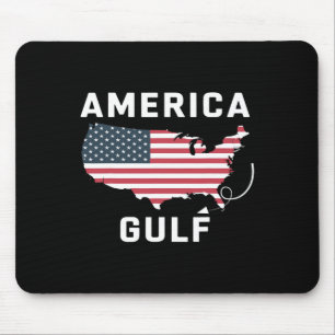 Trump America's Gulf Mexico Retro Us Map Mouse Pad