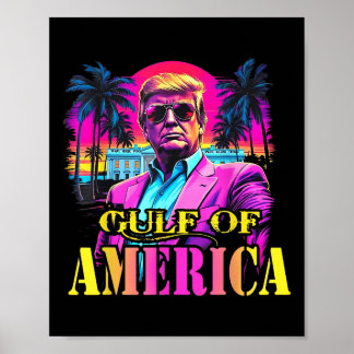 Trump Americs Gulf Mexico Presdent Trump Sombrero Poster