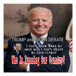 Trump and Biden Debate Poster