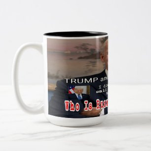 Trump and Biden Debate Two-Tone Coffee Mug