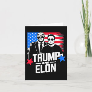 Trump And Elon 2024 Presidential Election American Card