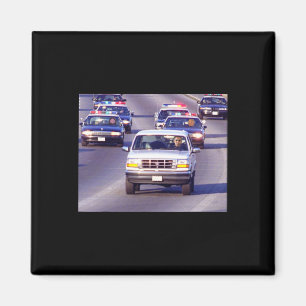Trump And Fat Vance Police Car Chase Of Oma Meme  Magnet