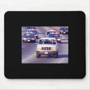 Trump And Fat Vance Police Car Chase Of Oma Meme  Mouse Pad